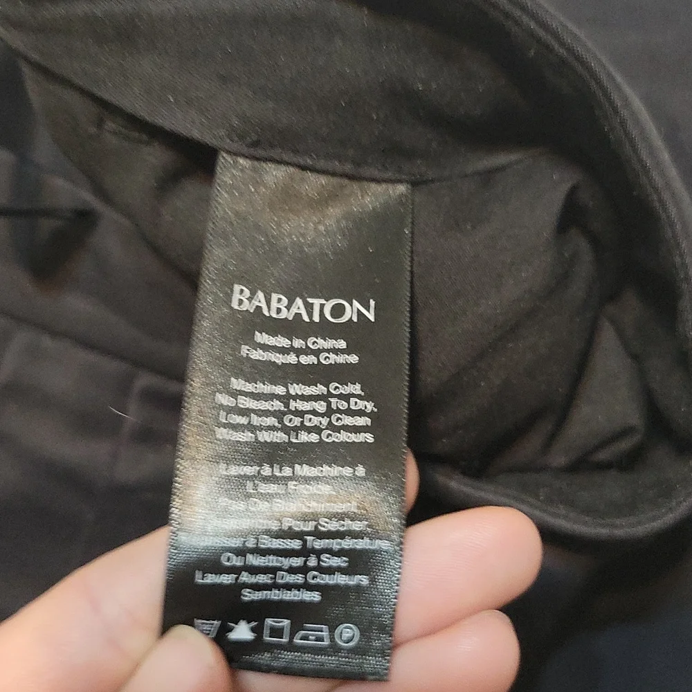 Aritzia Babaton black straight leg trouser pant size 4 - Picture 9 of 10
